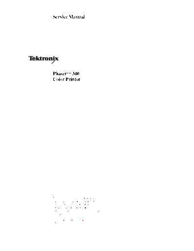 Tektronix Phaser 340  Tektronix Printers Tektronix Phaser 340.pdf