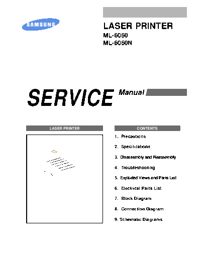 Samsung Service Manual ML6060  Samsung Printer ML6060 Service Manual ML6060.pdf