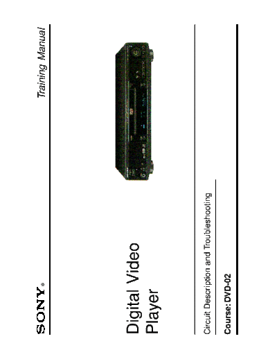 Sony dvd training manual  Sony sony_dvd_training_manual.pdf