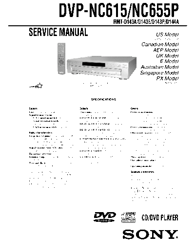 Sony DVP-NC655P DVP-NC615 FULL SM  Sony SONY DVP-NC655P_DVP-NC615 FULL SM.pdf