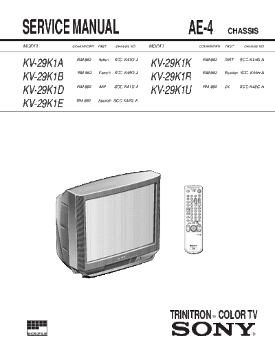 Sony chassis AE-4  Sony sony chassis AE-4.pdf