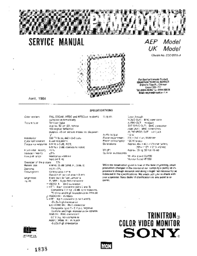 Sony PVM-2010QM  Sony SONY PVM-2010QM.pdf