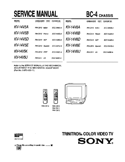 Sony chassis BC-4  Sony sony chassis BC-4.pdf