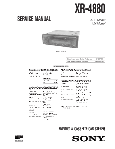 Sony XR-4880  Sony SONY XR-4880 .pdf