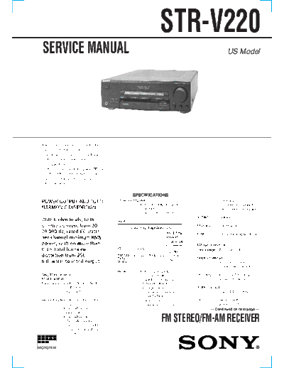 Sony STR-V220  Sony Sony STR-V220.pdf