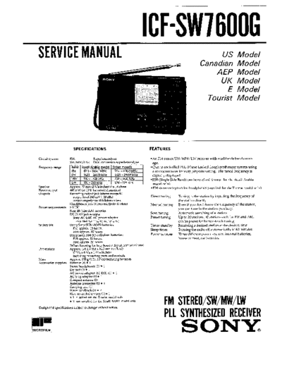 Sony ICF-SW7600G  Sony Sony ICF-SW7600G.pdf