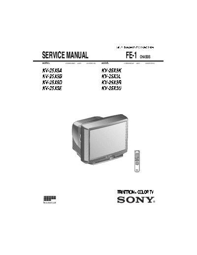 Sony chassis FE-1-1  Sony sony chassis FE-1-1.pdf