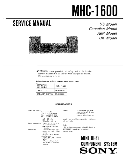 Sony MHC-1600  Sony SONY MHC-1600.pdf