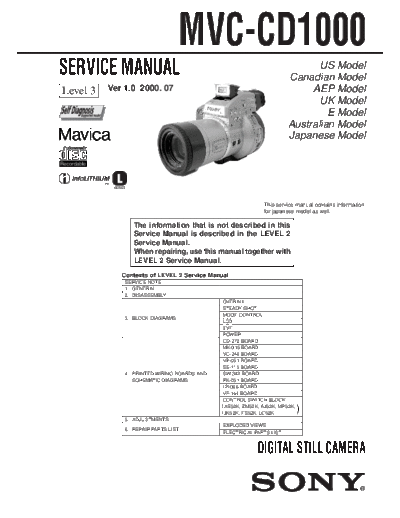 Sony MVC-CD1000 Level 3  Sony MVC-CD1000 Level 3.pdf