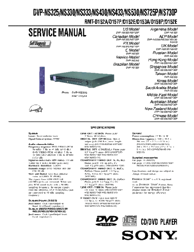 Sony DVP-NS325 NS330 NS333 NS430 NS530 NS730 FULL SM  Sony SONY DVP-NS325_NS330_NS333_NS430_NS530_NS730 FULL SM.pdf