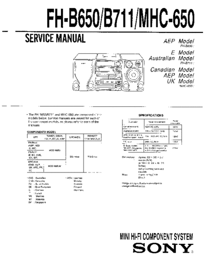 Sony FH-B711  Sony SONY FH-B711.pdf