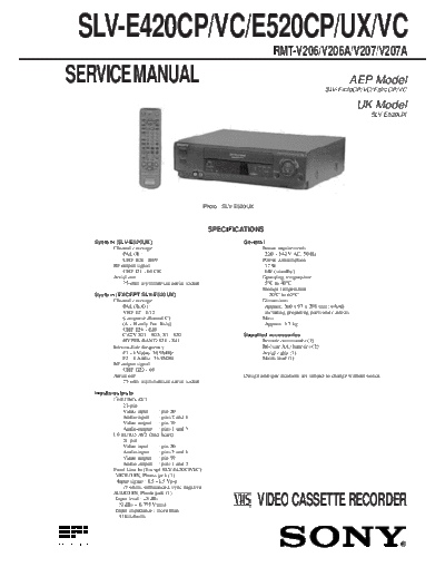 Sony SLV-E420CP SLV-E520CP  Sony SONY SLV-E420CP_SLV-E520CP.pdf