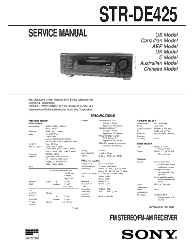 Sony STR-DE425  Sony SONY STR-DE425.pdf