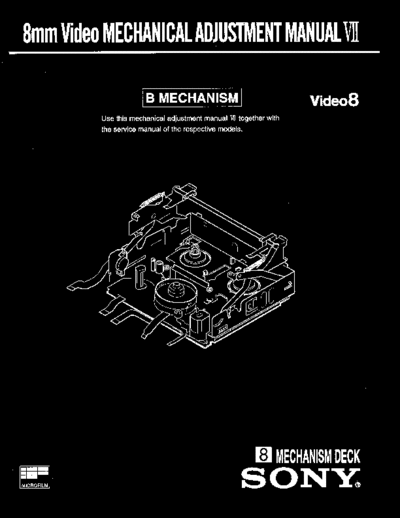 Sony VIDEO-8 B MECHANICAL VII  Sony SONY VIDEO-8 B MECHANICAL VII.pdf