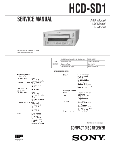 Sony HCD-SD1  Sony Sony HCD-SD1.pdf