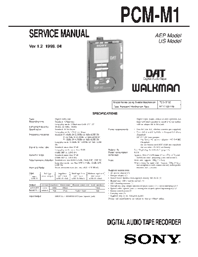 Sony PCM-M1  Sony Sony PCM-M1.pdf