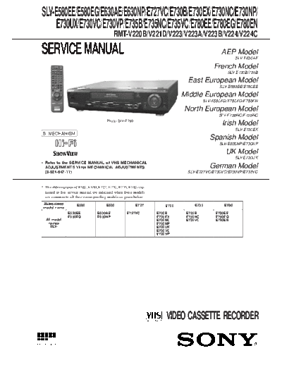 Sony SLV-780  Sony Sony SLV-780.pdf