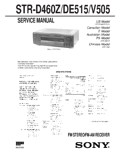 Sony STR-D460Z DE515 V505  Sony Sony STR-D460Z_DE515_V505.pdf