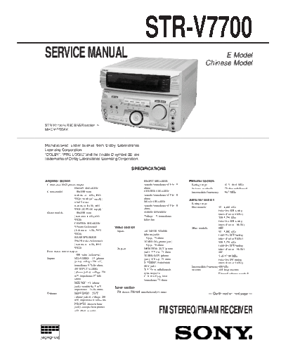 Sony STR-V7700  Sony Sony STR-V7700.pdf