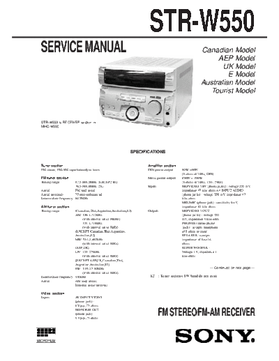 Sony STR-W550  Sony Sony STR-W550.pdf