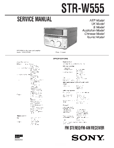 Sony STR-W555  Sony Sony STR-W555.pdf