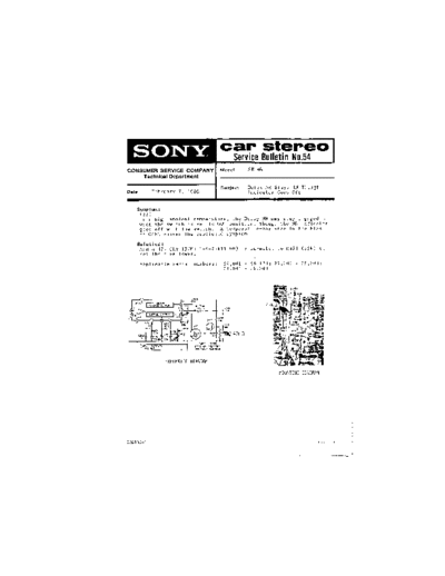 Sony XR-44 Service Bulletin 54  Sony Sony XR-44 Service Bulletin 54.pdf