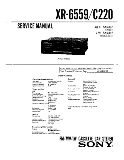 Sony XR-6559 XRC220  Sony Sony XR-6559_XRC220.pdf