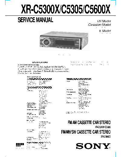Sony XR-C5300  Sony Sony XR-C5300.pdf