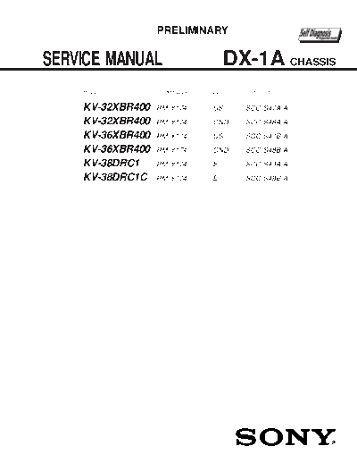 Sony KV36XBR400 Part1  Sony Sony_KV36XBR400_Part1.PDF