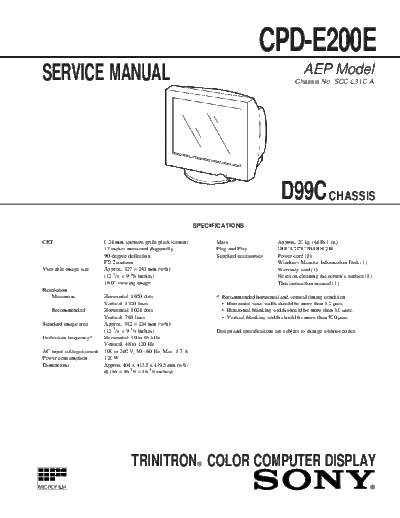 Sony -cpd e200e  Sony sony-cpd_e200e.pdf