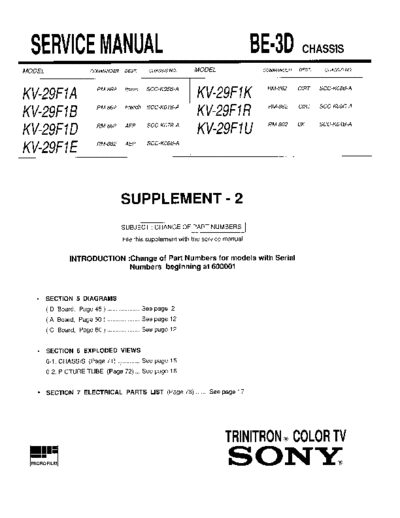 Sony chassis BE-3D-5  Sony sony chassis BE-3D-5.pdf