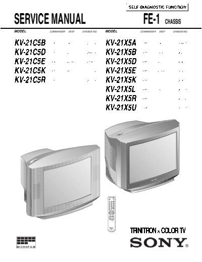 Sony chassis FE-1-5  Sony sony chassis FE-1-5.pdf