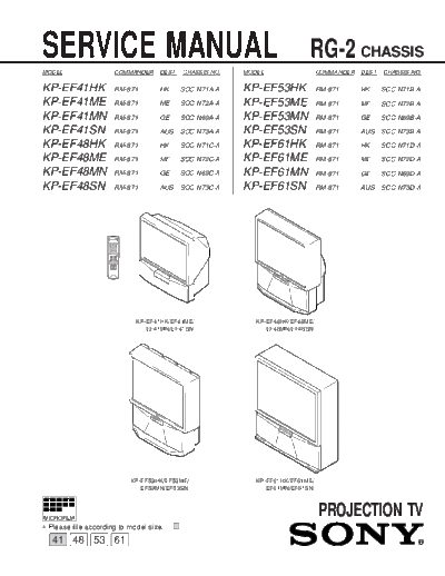 Sony chassis RG-2-3  Sony sony chassis RG-2-3.pdf