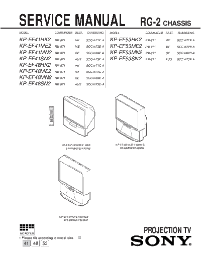 Sony chassis RG-2  Sony sony chassis RG-2.pdf