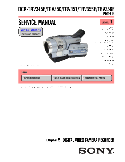 Sony CAMARA    DCR - TRV 345---350---351---355---356   LEVEL 1  Sony Camera CAMARA SONY  DCR - TRV 345---350---351---355---356   LEVEL 1   .pdf