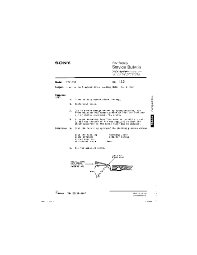 Sony CAR0132  Sony Car Stereo Service Bulletin CAR0132.PDF