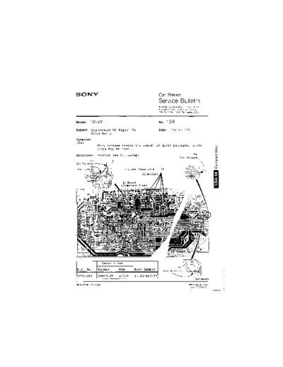 Sony CAR0135  Sony Car Stereo Service Bulletin CAR0135.PDF