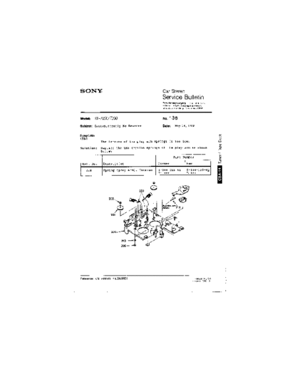 Sony CAR0136  Sony Car Stereo Service Bulletin CAR0136.PDF