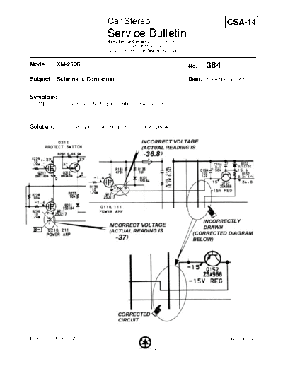 Sony CAR0384  Sony Car Stereo Service Bulletin CAR0384.PDF