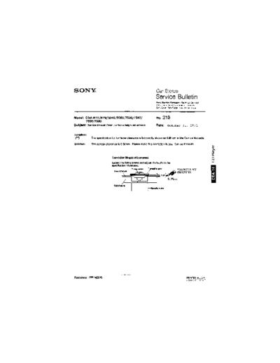 Sony Car0218  Sony Car Stereo Service Bulletin Car0218.pdf