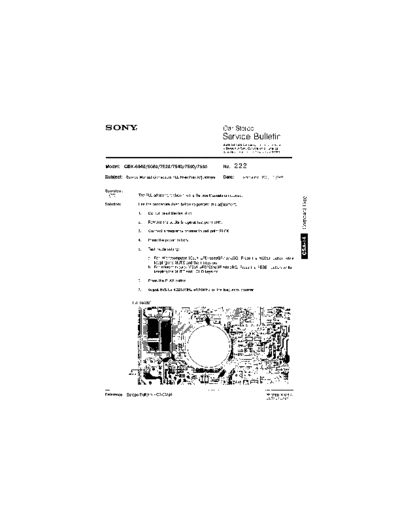 Sony Car0222  Sony Car Stereo Service Bulletin Car0222.pdf