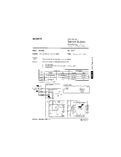 Sony Car0227  Sony Car Stereo Service Bulletin Car0227.pdf