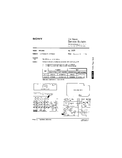 Sony Car0228  Sony Car Stereo Service Bulletin Car0228.pdf