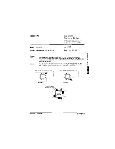 Sony Car0234  Sony Car Stereo Service Bulletin Car0234.pdf