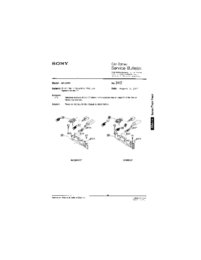 Sony Car0242  Sony Car Stereo Service Bulletin Car0242.pdf