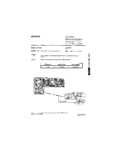 Sony Car0247  Sony Car Stereo Service Bulletin Car0247.pdf