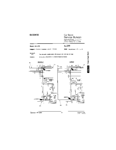 Sony Car0256  Sony Car Stereo Service Bulletin Car0256.pdf