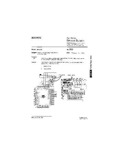 Sony Car0263  Sony Car Stereo Service Bulletin Car0263.pdf