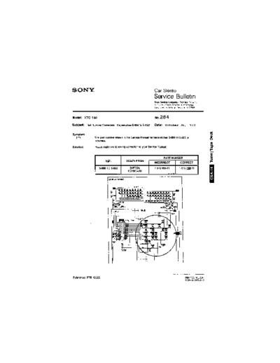 Sony Car0264  Sony Car Stereo Service Bulletin Car0264.pdf