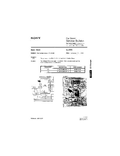 Sony Car0265  Sony Car Stereo Service Bulletin Car0265.pdf